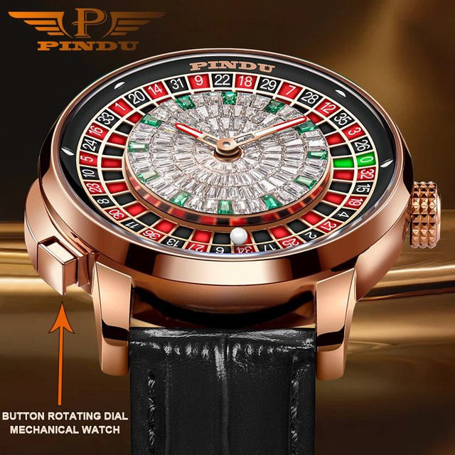 PINDU Design Armbanduhr Herren, Automatik, Edelstahl, Silber, Diamant - Bild 1