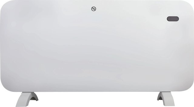 Birkede Panelheizer Weiß mit Timer, LED-Display und Fernbedienung (1000/2000 W) - Bild 1