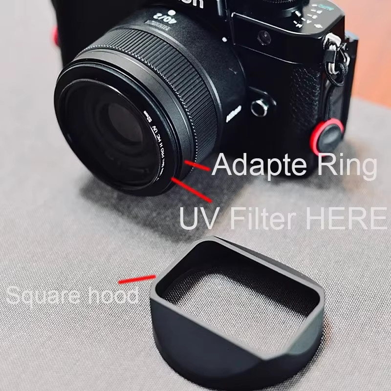 Nikon Quadratische Metall-Gegenlichtblende mit Metallhaubendeckel für NIKKOR Z 40mm F2 und Z 40mm F2.0SE in Schwarz - Bild 2
