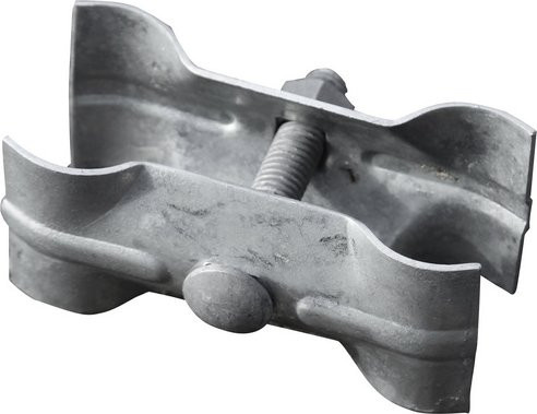 FLORAWORLD Verbindungsschelle aus verzinktem Stahl in Silber, B/H/L: 12,0 x 8,5 x 6,0 cm - Bild 1