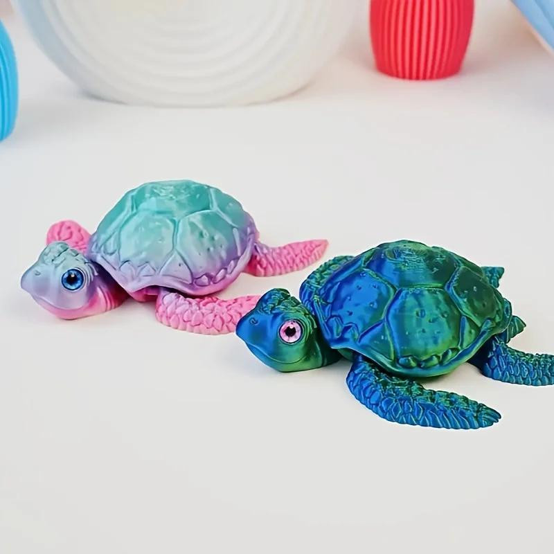 Fashnics Schildkrötenmodell 3D-gedrucktes Schildkrötenmodell mit beweglichen Gelenken - Bild 1