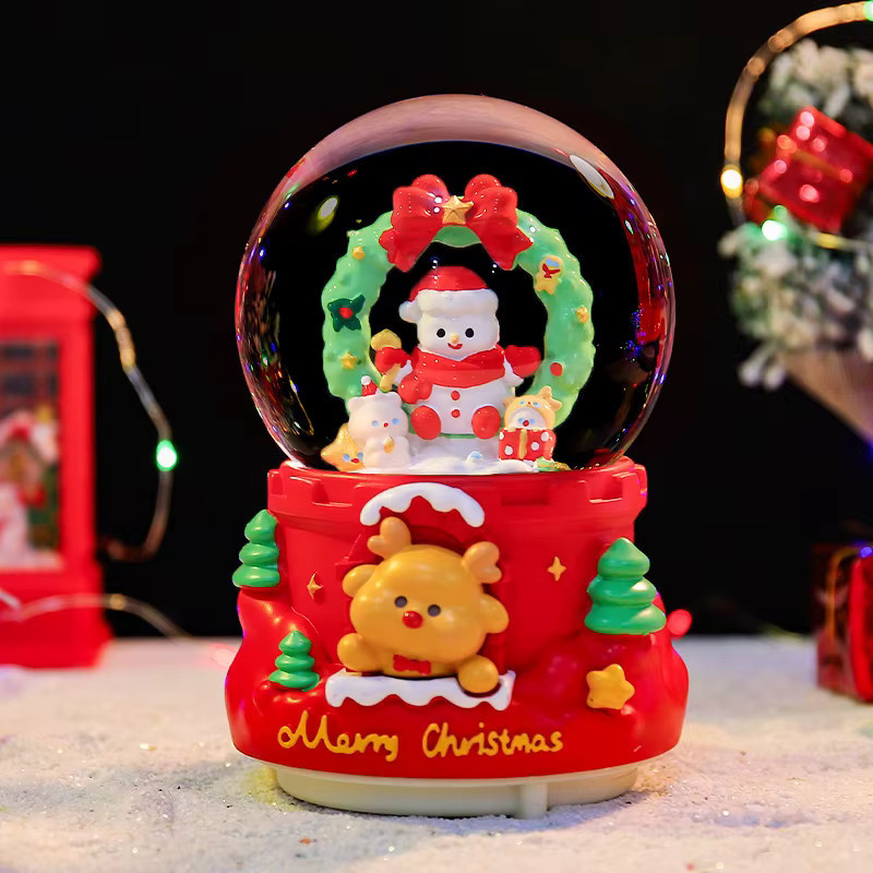 Monogatari Kristallkugel-Anhänger mit leuchtender Oktavenbox als weihnachtliche Desktop-Dekoration in Mehrfarbig - Bild 1