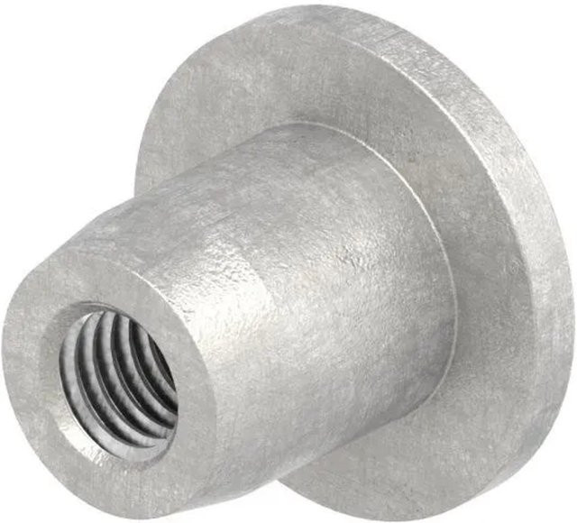 FeNau Hülsenmutter Edelstahl V2A M5 Flachkopf Innensechskant in Silber - Bild 1