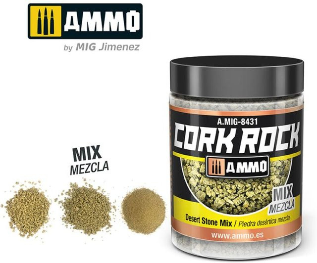 AMMO by MIG Jimenez Create Cork Desert Stone Mix, Braun, 100ml - Bild 1