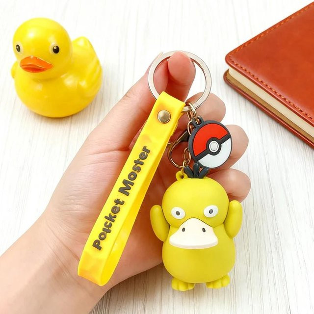 Schlüsselanhänger Pikachu Glurak Enton, Kinder, Unisex - Bild 1
