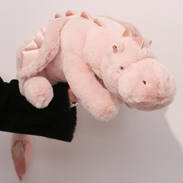 Yiran Health & Beauty Dinosaurier Stofftier, Plüsch, Rosa / Pink - Bild 1
