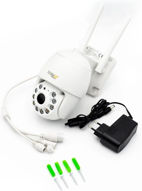 Technaxx IP-Dome-Sicherheitskamera TX-192 PT in Weiß für Innen und Außen - Bild 1