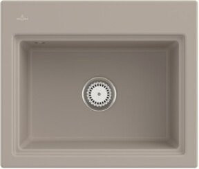 Villeroy & Boch Spüle Subway Style 60S in Beige mit Ablaufgarnitur, Armatur und Gitter - Bild 1