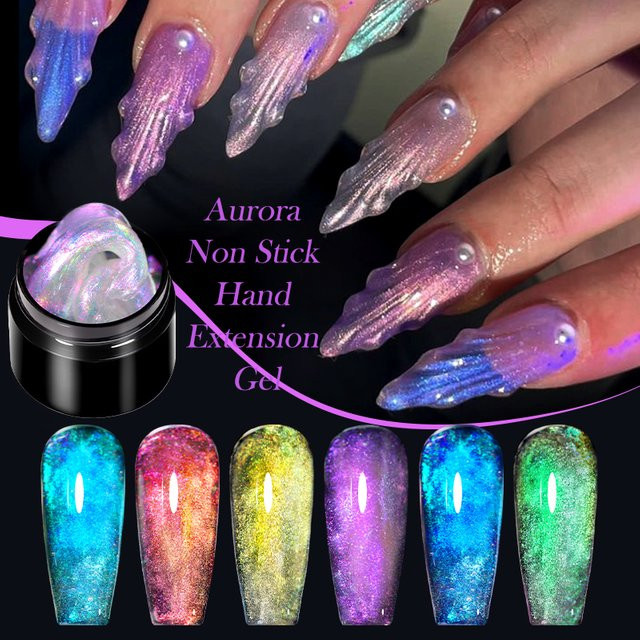 LILYCUTE Auroras Extension Gel Nagellack, 7 ml, Schimmernd - Bild 1