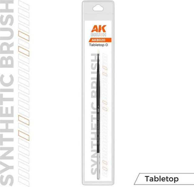 AK Interactive Synthetic Tabletop Brush, Schwarz - Bild 1