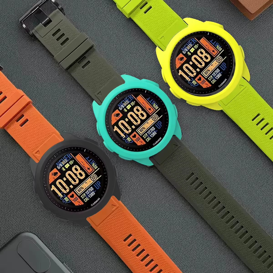 Uhrengehäuse für Garmin Forerunner 165, Silikon, Schutzhülle, Displayschutzfolie - Bild 2