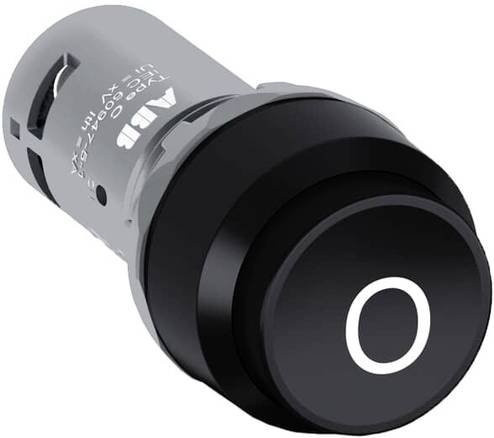 ABB CP33-10B-01 Drucktaster in Schwarz mit Schutzart IP67/IP69K - Bild 1