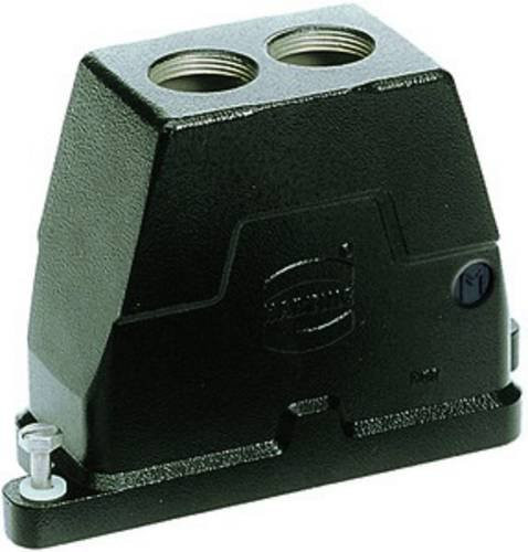 Harting Tüllengehäuse 19400100430 in Schwarz aus Aluminium - Bild 1