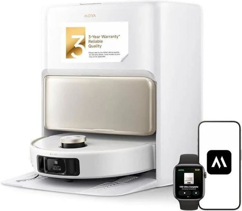 Mova V50 Ultra Complete Saug- und Wischroboter in Weiß - Bild 3