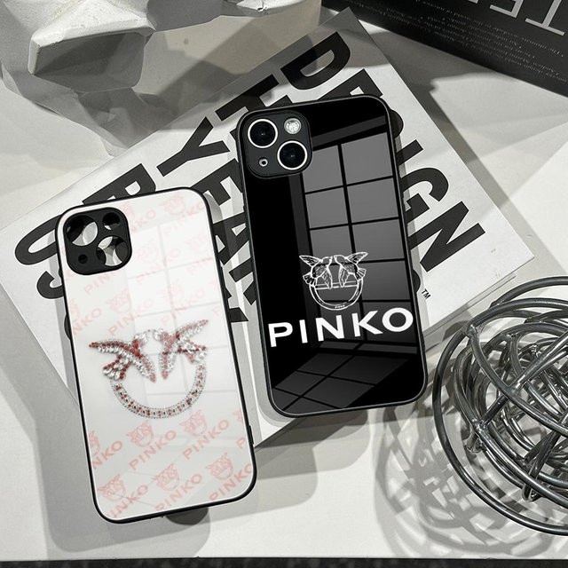 Potdemiel HD Luxus-Design Handyhülle aus schwarzem Glas für iPhone 17 Air 16 15 14 Plus 13 12 Mini 11 Pro Max - Bild 1