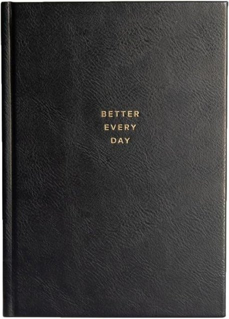 Better Every Day Journal Notizbuch mit 383 linierten Seiten und Lesezeichenbändern, Schwarz, B/H: 20 x 13,5 cm - Bild 1