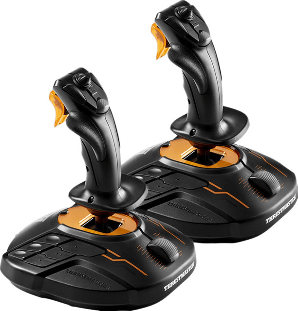 Thrustmaster T.16000M FCS Space Sim Duo Joystick Set für PC, Schwarz/Orange - Bild 2