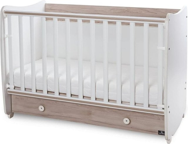 Lorelli Babybett Dream umbaubar als Schreibtisch oder Schaukelbett, grau weiß, B/T: 120 x 60 cm - Bild 1
