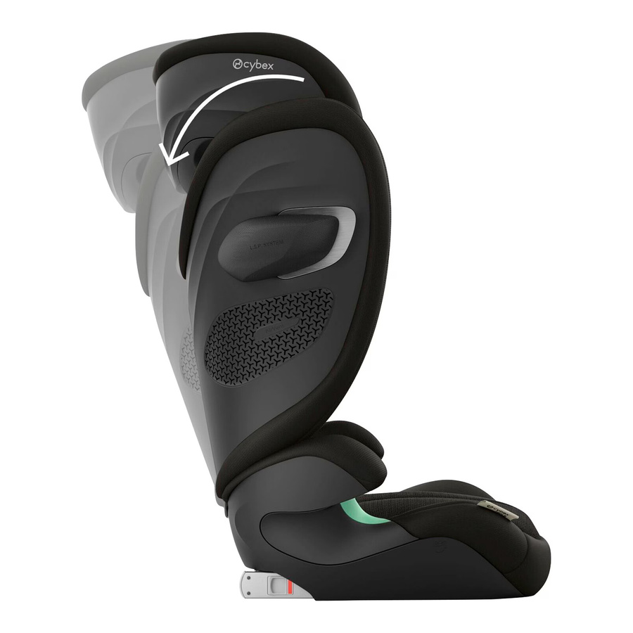 Cybex Gold Kindersitz SOLUTION G2 i-FIX in Schwarz-Gold mit ISOFIX und Rückendesign für die Körpergröße 100 bis 150 cm - Bild 3