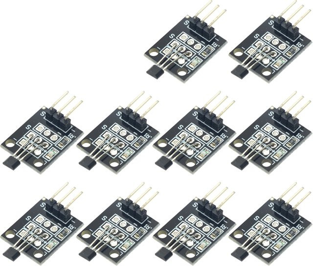 SZFYDOSH KY-003 Hall Magnetsensormodul in Schwarz für Arduino AVR Smart Cars DIY Starter Kit - Bild 1