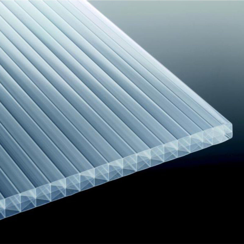 Stegfünffachplatte Polycarbonat T&J Heatbloc 25 X-Struktur, Farbe: Opal-Weiß, Breite: 98 cm, Dicke: 2,5 cm - Bild 1