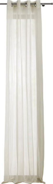 Mydeco Ösenschal Pure in Ecru, halbtransparent, B: 135 cm x H: 300 cm - Bild 1