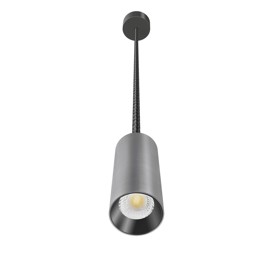 Luxvenum Pendelleuchte SIGNATURE 1-flammig in Titan gebürstet, dimmbar dimm2warm 1800-3000K, LED, Durchmesser: 15 cm - Bild 1