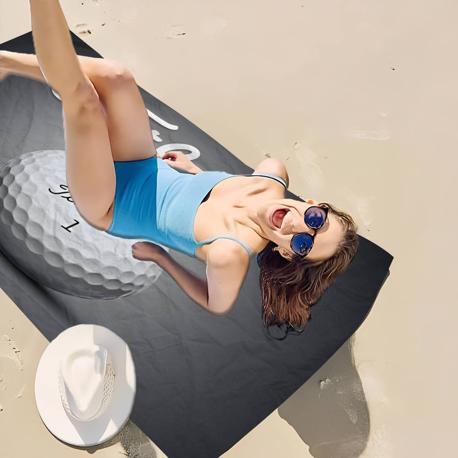 T-T-titl-ei-stS Mikrofaser Strandtuch Saugfähig und Schnelltrocknend, Breite: 40 cm, Höhe: 60 cm - Bild 1