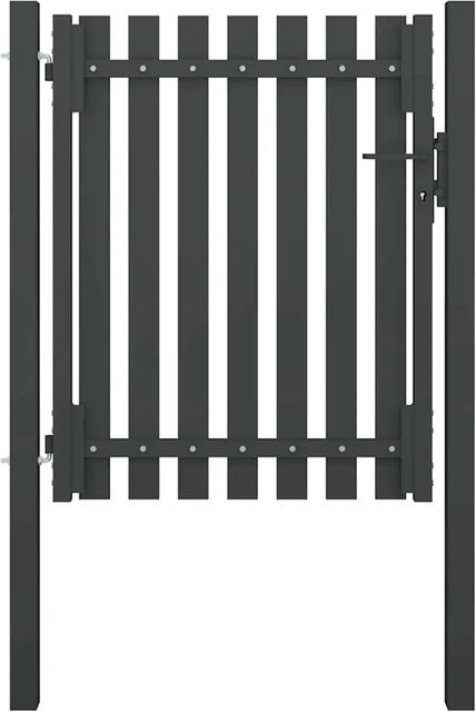 vidaXL Gartentor aus Stahl in Anthrazit B: 100 cm, H: 150 cm - Bild 1