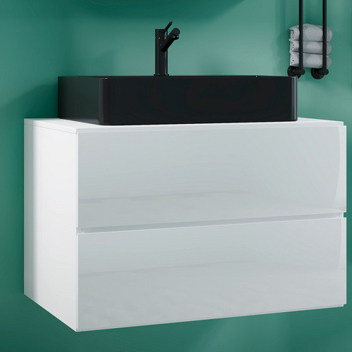 VCM Waschplatz-Set Lendas in Weiß, 2-teilig mit Unterschrank und Waschbecken, Breite: 80 cm - Bild 3