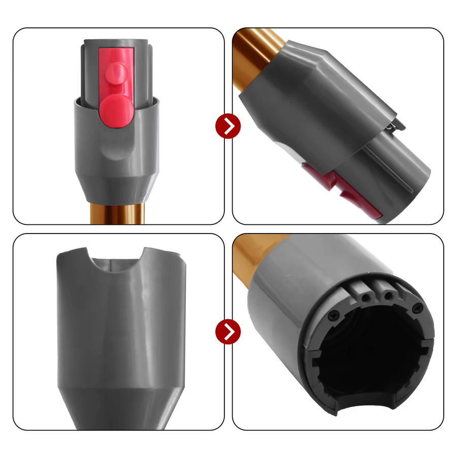 Dyson Verlängerungsstange aus Aluminium für V10 Slim und V12 Slim, gerade Ersatzstange für Handstaubsauger, Länge: 70,3 cm - Bild 3
