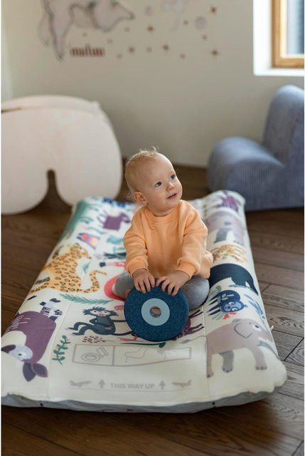 JetKids by Stokke CloudSleeper V2 aufblasbare Matratze für Kinder in Animal Print Multicolor - Bild 1