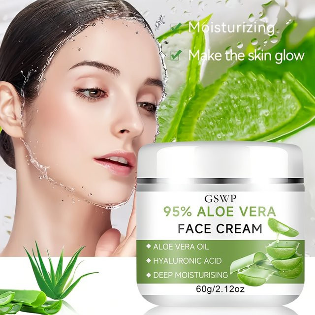 GSWP Aloe Vera Feuchtigkeitscreme, Gesicht, 60g/120g - Bild 1