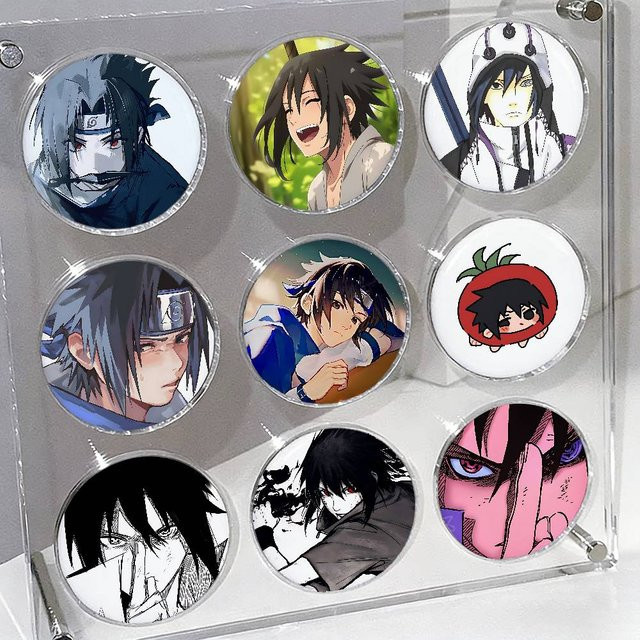 Naruto Brosche, Rund, Bunt, Ornament-Anstecknadel - Bild 1