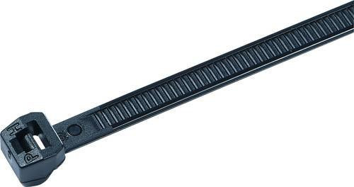 HellermannTyton Kabelbinder T18ROS-PA66V0-WH Weiß, 100 Stück, Länge: 100 mm, Breite: 2,50 mm - Bild 1