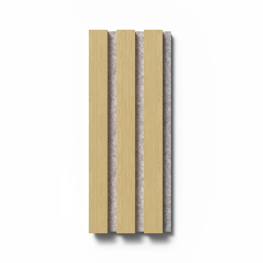 Denpanels Akustikpaneel Muster Eiche Unbehandelt in Braun und Grau aus MDF und Filz B: 29,5 cm, H: 15 cm - Bild 2