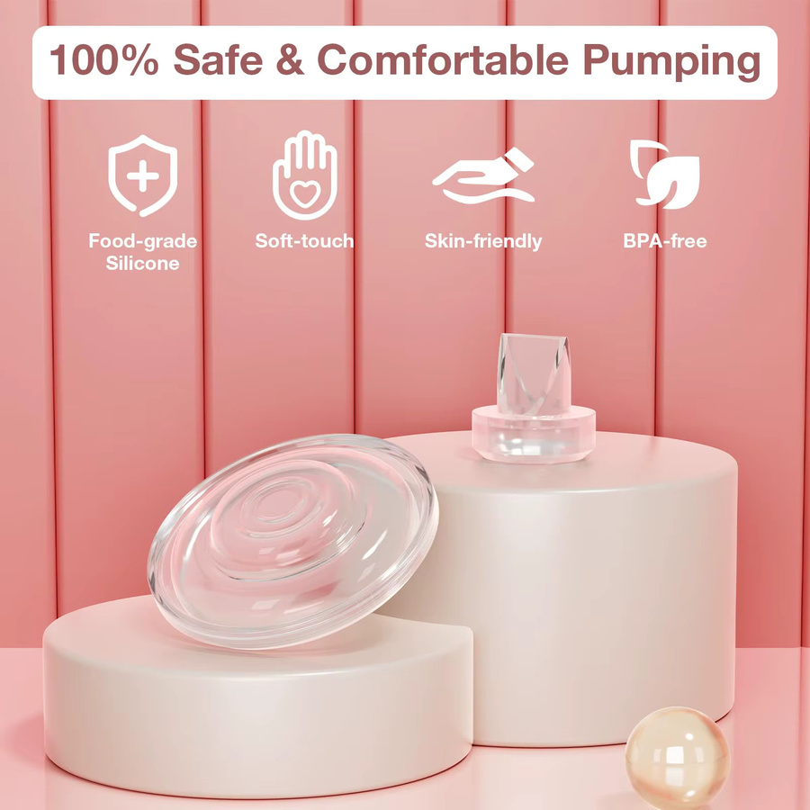 12-teiliges Silikon Stillzubehör-Set für Momcozy S9 Pro, S12 Pro, S9 und S12 tragbare Milchpumpen in Transparent - Bild 2