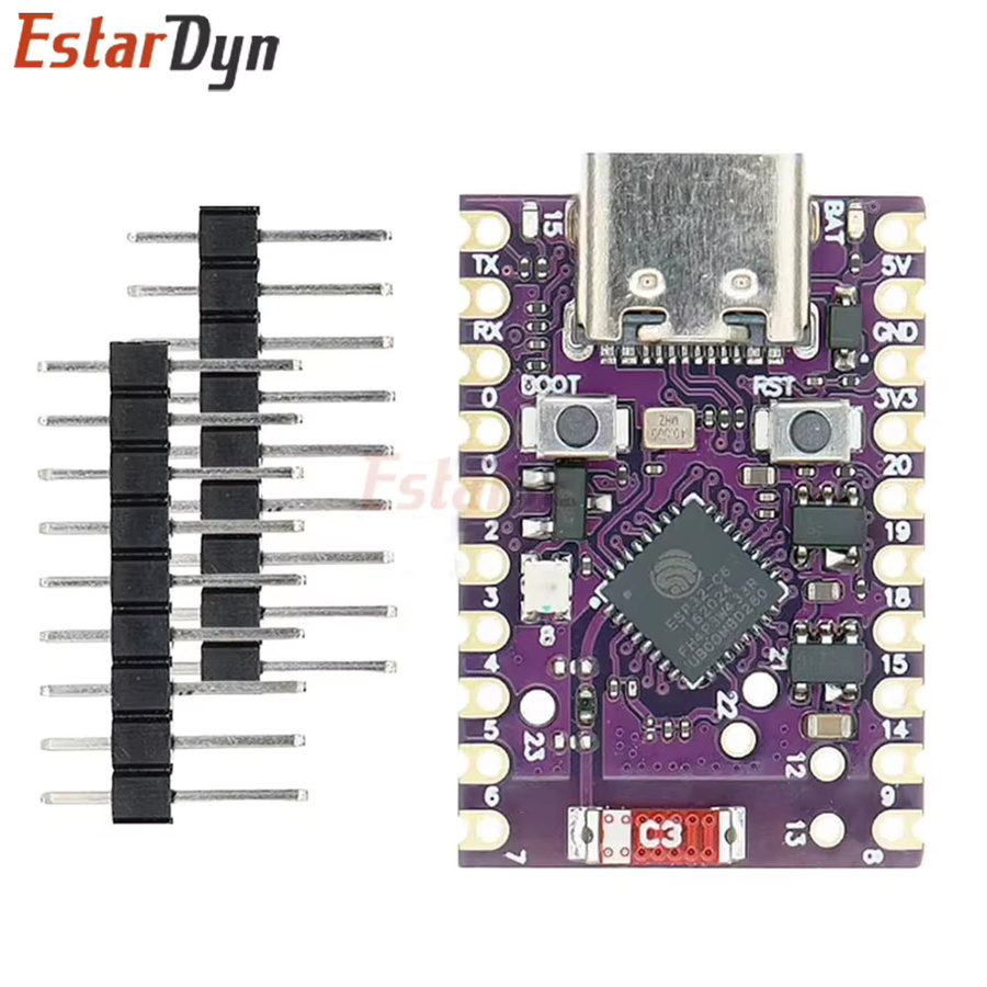 Estardyn SuperMini Entwicklungsboard ESP32-C3 S3 C6 H2 mit WLAN und Bluetooth sowie Keramikantenne - Bild 3