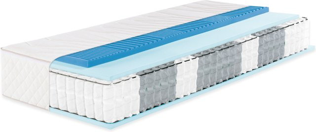 f.a.n. 7-Zonen Boxspring-Matratze mit integrierter Thermogel-Auflage und Taschenfederkern, H4, B: 120 cm, L: 200 cm - Bild 1