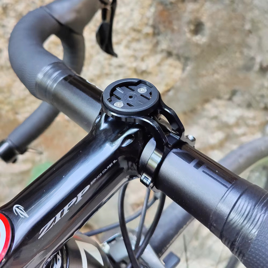 FOURIERS Fahrradlenker Computerhalterung aus Legierung in Schwarz für Edge 1000 Wahoo Elemnt Bolt iGPSPORT Bryton, Durchmesser: 31,8 mm oder 34,9 mm - Bild 2