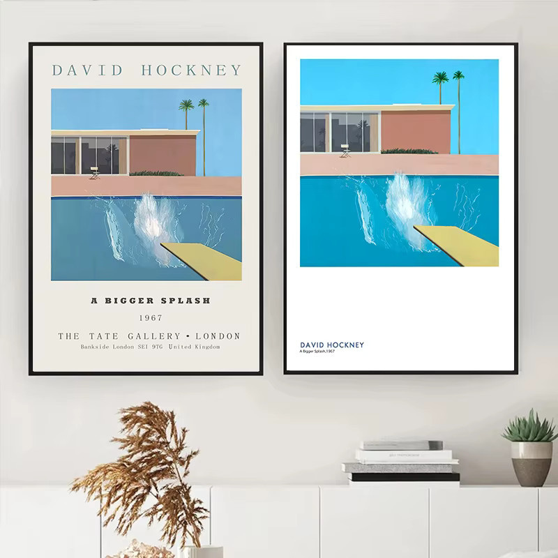 Expand Comfort Zone Leinwandgemälde Wandkunstdruck mit modernem Schwimmbad-Motiv von Potdemiel - Bild 2