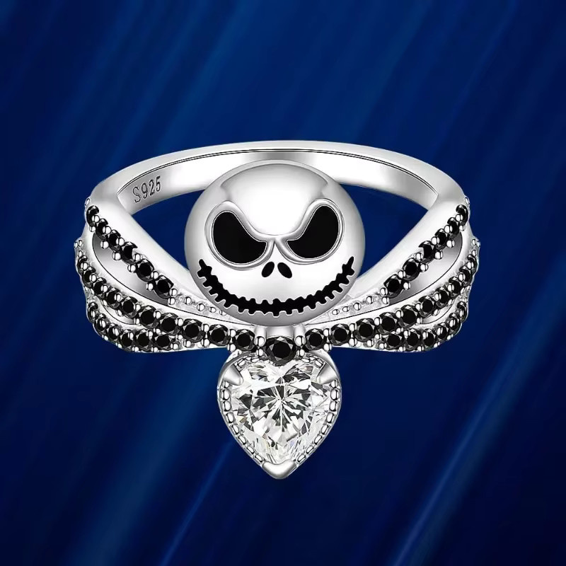 Hasbro Charm-Ring, Schwarz, Emaille, Kristall, Unisex - Bild 3