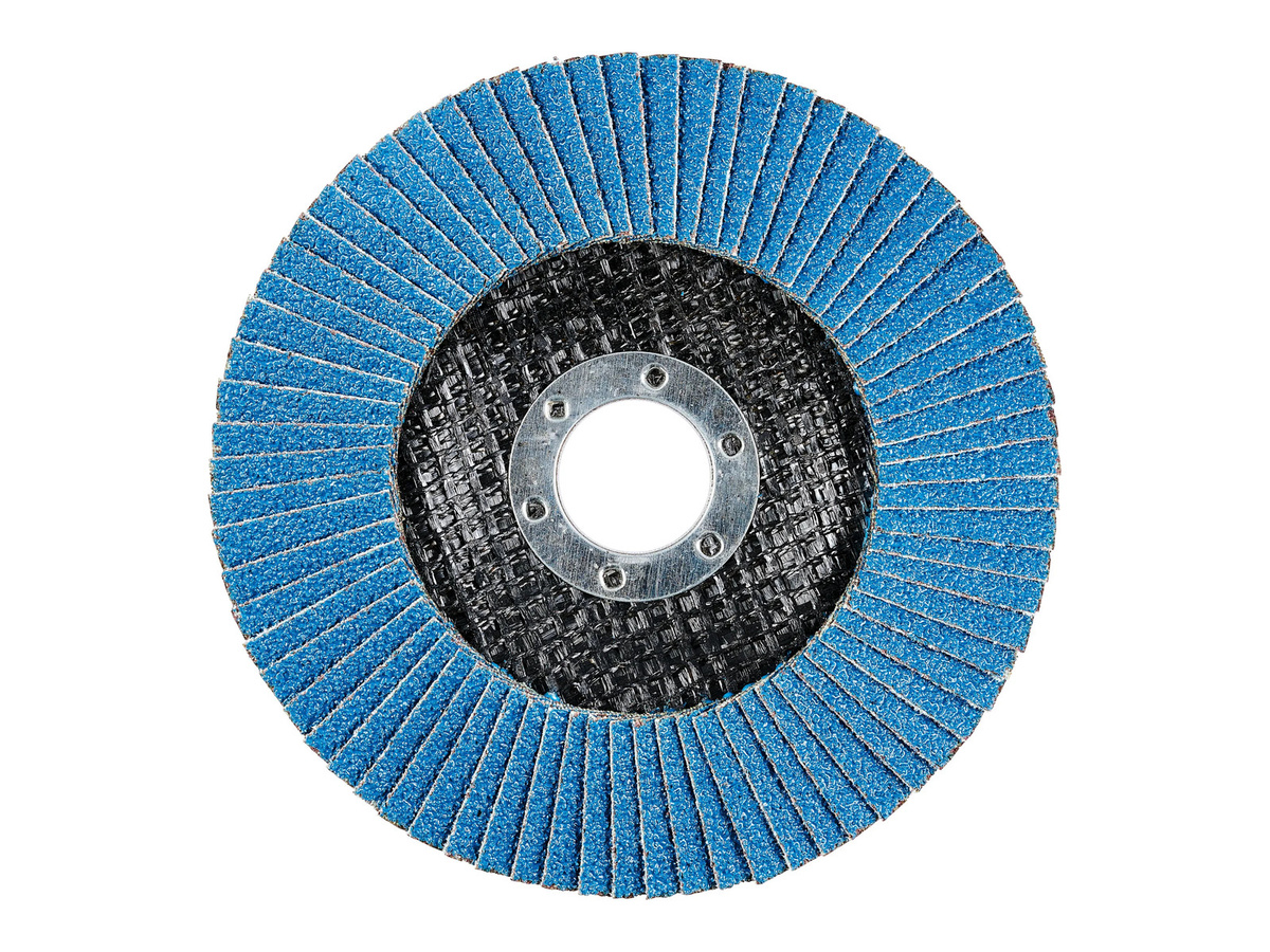 Parkside Winkelschleiferzubehör 125 mm Fächerschleifscheiben 4tlg. zum Schleifen und Polieren in Blau - Bild 1
