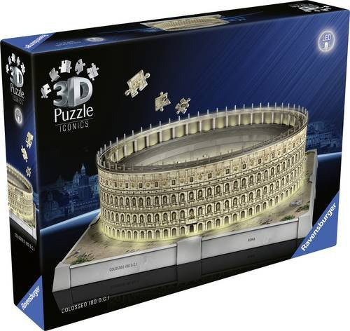 Ravensburger Iconics Kolosseum Rom 3D Puzzle mit Licht - Bild 1