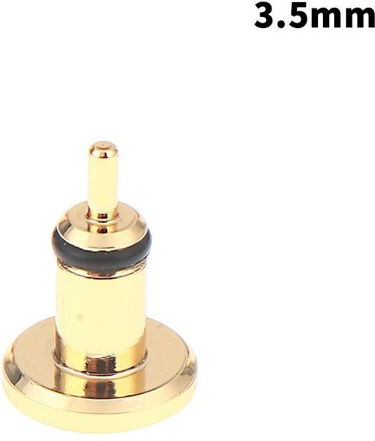 Binchi Outdoor Product Staubstopfen für Hifi-Player aus vergoldetem Messing für 3,5 mm und 4,4 mm Audiobuchsen in Gold - Bild 1