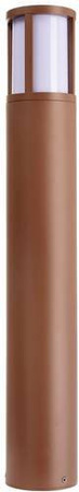 Deko Light Facado II Pollerleuchte Rostbraun E27 20W IP65 Outdoor Gartenleuchte aus Aluminium und Glas