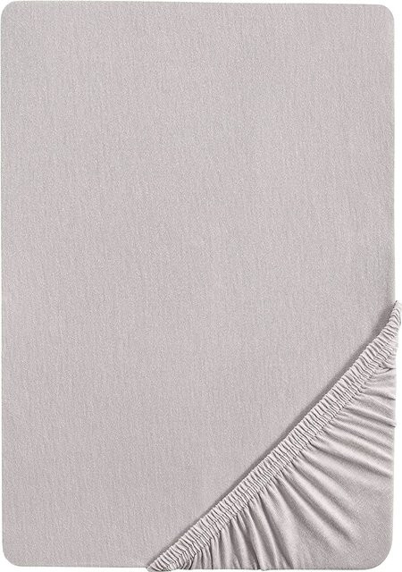 Roba Jersey-Spannbetttuch Lil Planet aus Bio-Baumwolle, Grau, B/T: 60 x 120 cm und 70 x 140 cm - Bild 1