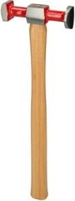 KS Tools Karosserie-Wölbungshammer rund/eckig aus Stahl, Länge: 325 mm - Bild 1