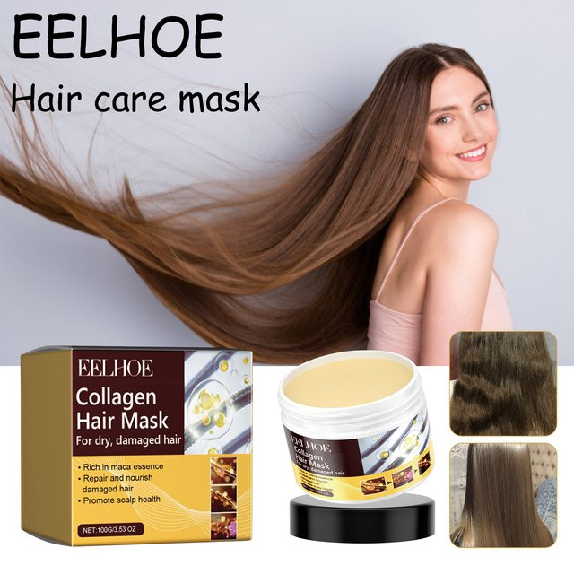 EELHOE Kollagen Haarmaske, für trockenes und strapaziertes Haar, Unisex - Bild 1