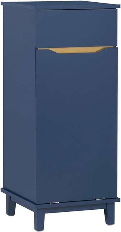 SoBuy Wäscheschrank Modern in Blau mit 1 Schublade B/T/H: 40 x 40 x 95 cm - Bild 1